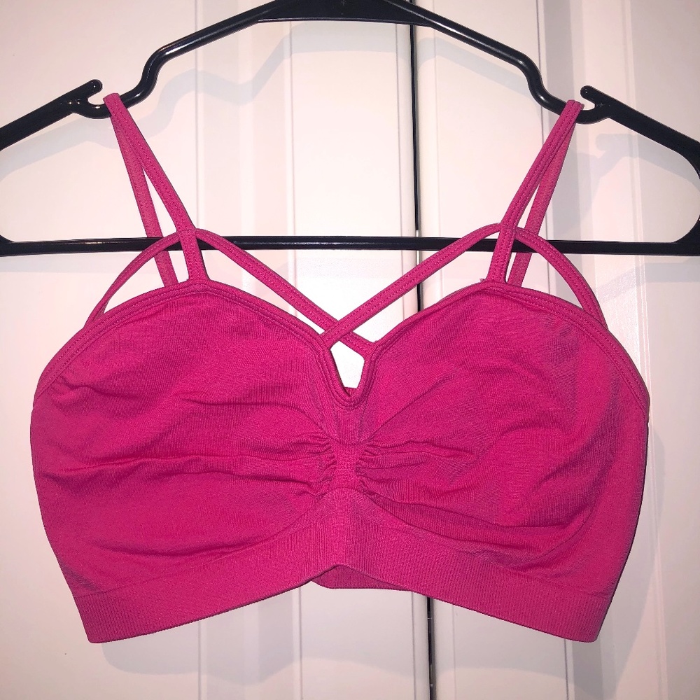 Suzette Collection Pink Criss Cross Bralette